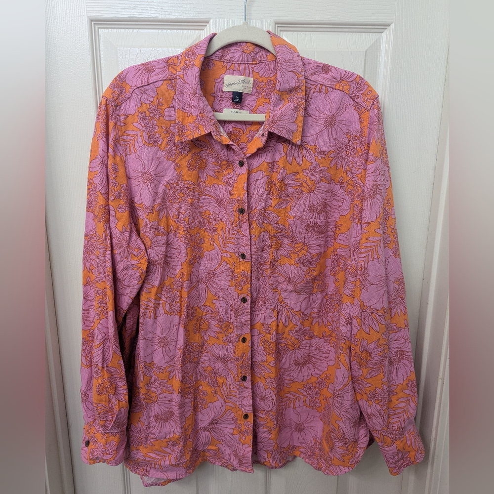 Universal Thread Linen Blend Blouse - Picture 6 of 10